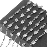 Stainless Steel Bar Chain,  Square, electrolyzation, machine polishing Approx 