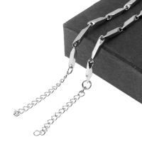 Fashion Stainless Steel Necklace Chain, electrolyzation, machine polishing 