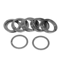 Stainless Steel Linking Ring, silver color plated 
