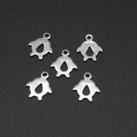 Stainless Steel Pendants, silver color plated Approx 