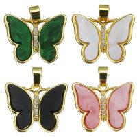 Brass Jewelry Pendants, Butterfly, fashion jewelry & for woman Approx 3.5mm 