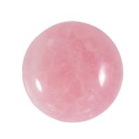 Quartz Cabochon, Rose Quartz, Round, polished, DIY, pink, 25mm 