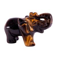 Gemstone Decoration, Natural Stone, Elephant, polished, for home and office & durable 
