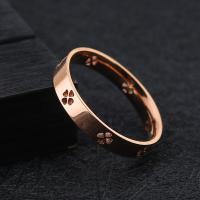 Titanium Steel Finger Ring, plated & for woman & hollow 4mm 