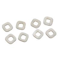 White Shell Pendants, polished, DIY, white, 20mm, Inner Approx 10mm 