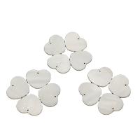 White Shell Pendants, polished, DIY, white, 25*30mm 