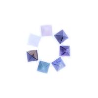 Gemstone Cabochons, Natural Stone, polished, 7 pieces & DIY, 25mm 