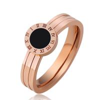 Titanium Steel Finger Ring, plated, fashion jewelry & Unisex 4mm 
