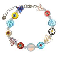 Bracelets Murano, chalumeau, bijoux de mode & pour femme, 12mm 1.5 , Vendu par brin