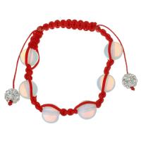 Bracelets Murano, chalumeau, avec Ciré de coton, bijoux de mode & pour femme, 12mm pouce, Vendu par brin