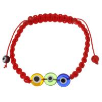 Lampwork Bracelets, with Waxed Cotton Cord, fashion jewelry & for woman, 10mm,7mm Inch 