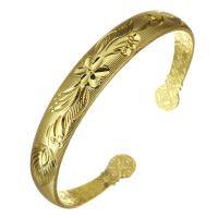 Brass Bangle, fashion jewelry & for woman, gold, 10mm,59mm 