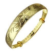 Brass Bangle, fashion jewelry & for woman, gold, 12.5mm,59mm 