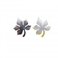 Shell Hair Accessories DIY Findings, Maple Leaf, polished 