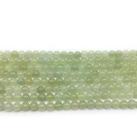 Jade New Mountain Bead, Round, polished, DIY green 