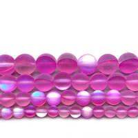 Abalorios de Cristal Esféricos, Bricolaje & diverso tamaño para la opción & glaseado, Rosa, Vendido por Sarta