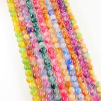 Dyed Jade Beads, Natural Stone, Round, plated, fashion jewelry & DIY 8mm 