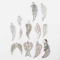 Wing Shaped Zinc Alloy Pendants, plated, fashion jewelry & DIY 