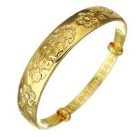 Brass Bangle, fashion jewelry & for woman, gold, 12.5mm,60mm 