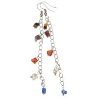 Lampwork Drop Earring, fashion jewelry & for woman, 98mm 