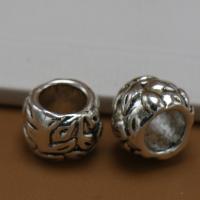 Zinc Alloy Jewelry Beads, plated, DIY, silver color, 10*7mm 
