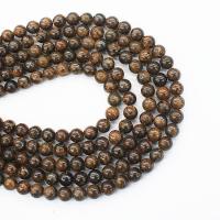 Bronzit Stein Perlen, rund, poliert, DIY & verschiedene Größen vorhanden, verkauft von Strang