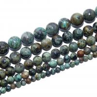 Naturelles perles Turquoise africaines, Rond, poli, DIY & normes différentes pour le choix, Vendu par brin