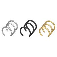 Titanium Steel Earring Cuff, plated, fashion jewelry & Unisex 