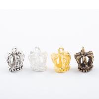 Zinc Alloy Crown Pendants, plated, fashion jewelry & DIY 