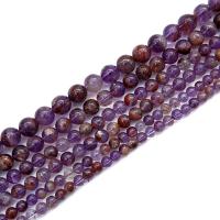 Phantom Quartz Beads, Purple Phantom Quartz, Round, polished, DIY purple 