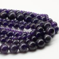 Natürliche Amethyst Perlen, rund, DIY & verschiedene Größen vorhanden, keine, verkauft von Strang