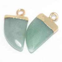 Gemstone Zinc Alloy Pendants, Natural Stone, with Zinc Alloy, polished, DIY 