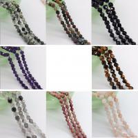 Mixed Gemstone Beads, Natural Stone, Rhombus, plated, fashion jewelry & DIY & faceted 8mm/46u9897 