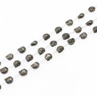 Las Perlas De Hematites Sin Magnético, Hematite, Calavera, 9x6x7mm, Vendido por Sarta