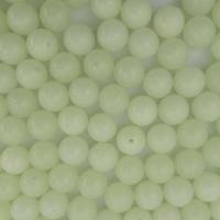 Mode Kunststoff-Perlen, Kunststoff, rund, Spritzgießen, glänzend, weiß, Bohrung:ca. 3.8mm, 63/G, verkauft von G
