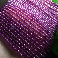 Natural Garnet Beads, Round, purple, Grade AAA 