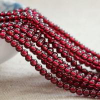 Natural Garnet Beads, Round, garnet, 4mm 