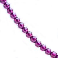 Natural Garnet Beads, Round purple, Grade AAAAA 