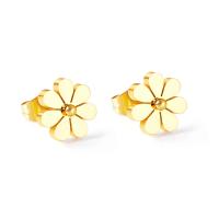 Stainless Steel Stud Earring, Daisy, fashion jewelry & for woman 10mm 