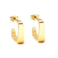 Stainless Steel Stud Earring, fashion jewelry & for woman, gold 