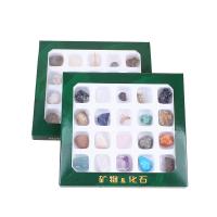 Natural Stone Minerals Specimen, with Plastic Box, 20 pieces & durable 