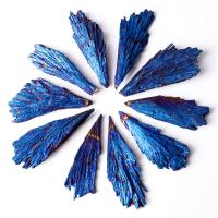 Schorl Decoration, plated, durable, blue, 40-60mm 