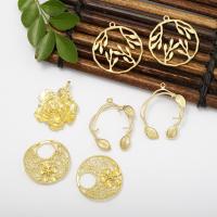 Brass Jewelry Finding, plated, fashion jewelry & DIY yellow 