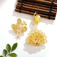 Brass Hair Accessories DIY Findings, plated, fashion jewelry yellow 