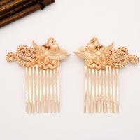 Hair Comb Findings, Brass, plated, fashion jewelry & DIY, rose gold color 