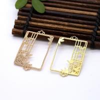 Brass Connector, plated, fashion jewelry & DIY 