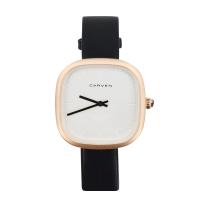 Uhrenarbänder für Frauen, Edelstahl, chinesische Bewegung, weiß und schwarz, 28x7mm, verkauft von PC