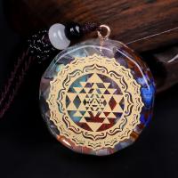 Gemstone Jewelry Pendant, Resin, with Natural Stone, fashion jewelry 