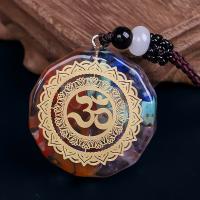 Gemstone Jewelry Pendant, Resin, with Natural Gravel, fashion jewelry 