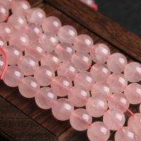 Natural Rose Quartz Beads, Round, polished, DIY pink 